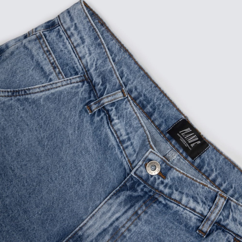 Bermuda Plano C Baggy Azul